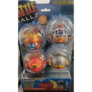 Battle Ballz Collectors Action Pack includes Scorch, Solar, Volcanon, & Ice-Berg